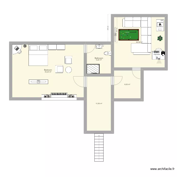 Maison. Floor plan with 