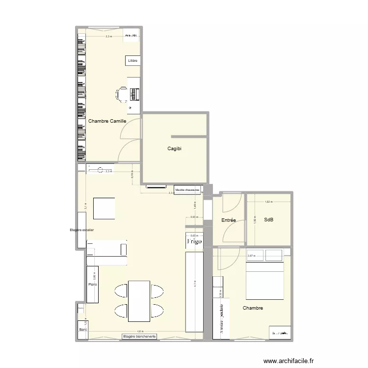 Home2. Floor plan with 