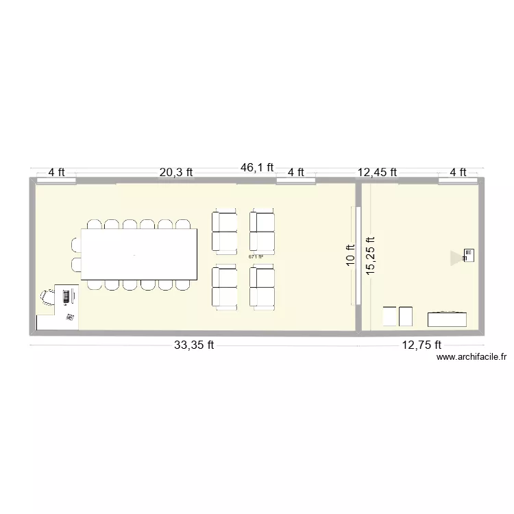 BPRL_Ver1. Floor plan with 1  and 62 m²