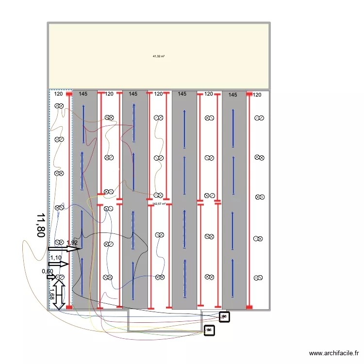 sala arriba 2. Floor plan with 