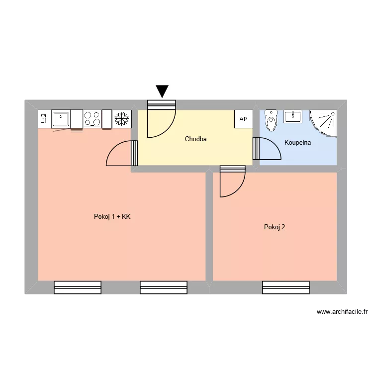 Př&iacute;vozsk&aacute; 1643, byt 2. Floor plan with 8  and 172 m²