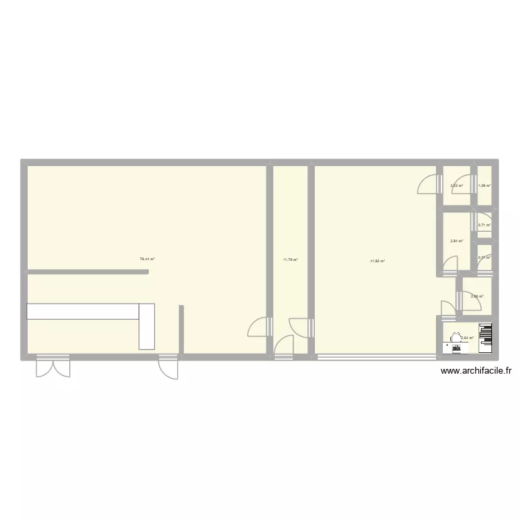 plan labo AMY. Floor plan with 