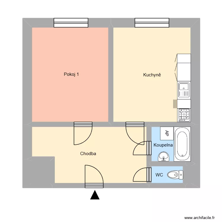 U Stromovky 342, byt 11. Floor plan with U Stromovky 342, byt 11. Floor plan with