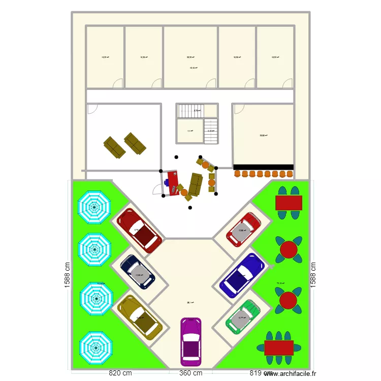 amenagement rdc1. Floor plan with amenagement rdc1. Floor plan with