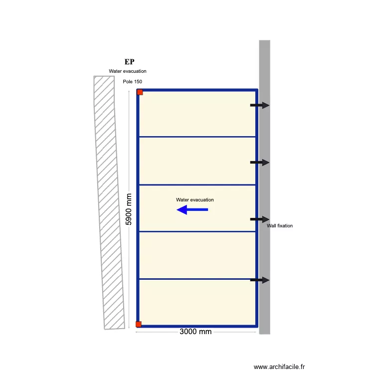Nicolas carport. Floor plan with 5 Rooms and 17 m²