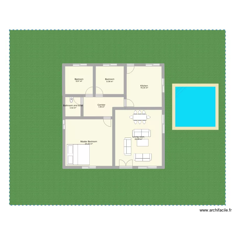 Joseph Mbolem. Floor plan with 
