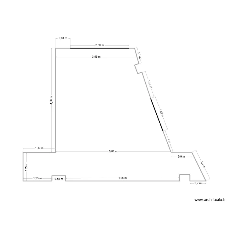 Salon. Floor plan with 