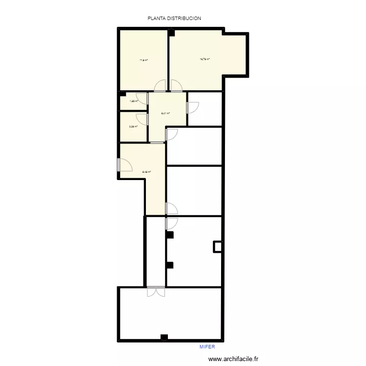 Nuria Lleida Francesc Macia distribucion. Floor plan with 