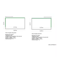 Plan de façade gaucher et droit