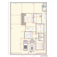 Plan Rez de chaussée avec mésures-révisé- salon révisé- alignement CU-extension parking