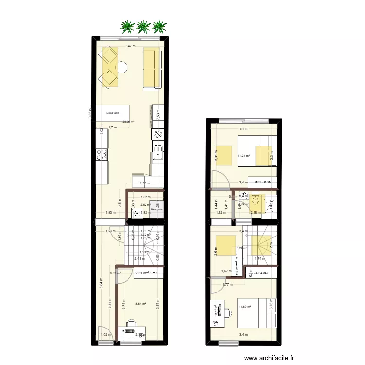 3 Ring Terrace A.5. Floor plan with 9  and 86 m²