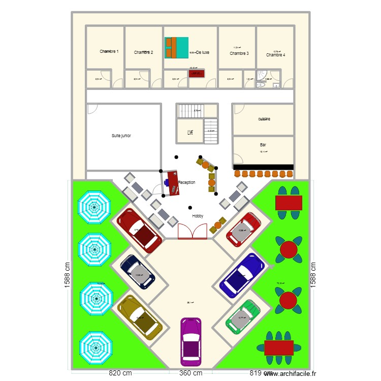 amenagement rdc2. Floor plan with 0 room and 0 m2