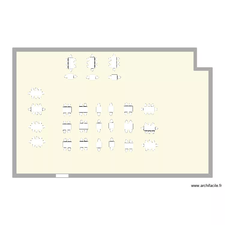 Mesas Trabalho. Floor plan with 1  and 112 m²