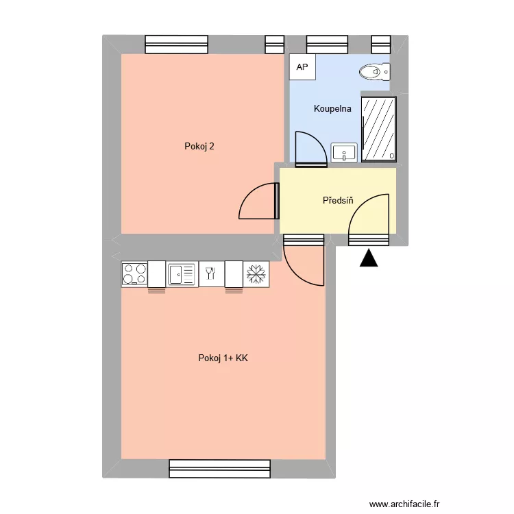 Boh&aacute;čova 569, byt 1. Floor plan with 10  and 167 m²