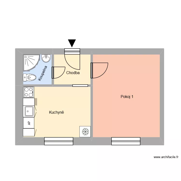 SNP 615, byt 9. Floor plan with 8  and 152 m²