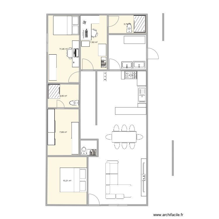 casaa. Floor plan with 0 room and 0 m2