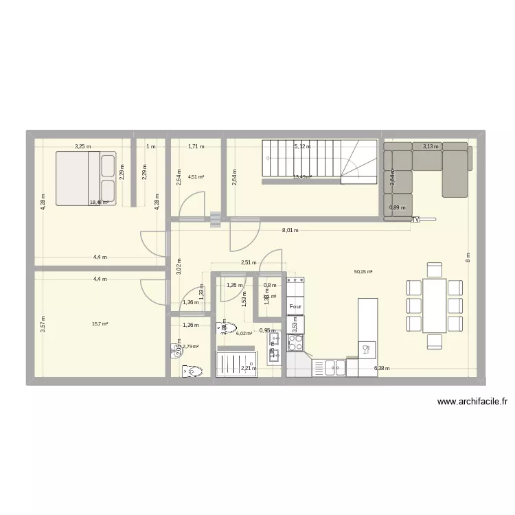 Cazal R+1 R+2. Floor plan with 8 Rooms and 112 m² Cazal R+1 R+2. Floor plan with 8 Rooms and 112 m²