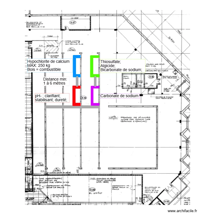 Plan de plancher apr&egrave;s r&eacute;vision. Floor plan with 