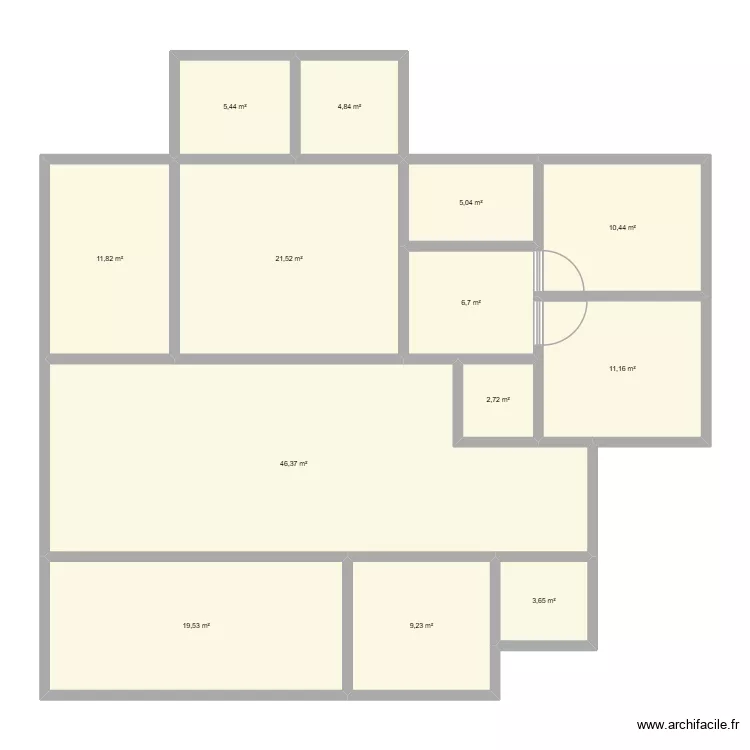 Plano Casa No.3. Floor plan with 13 and 158 m² Plano Casa No.3. Floor plan with 13 and 158 m²