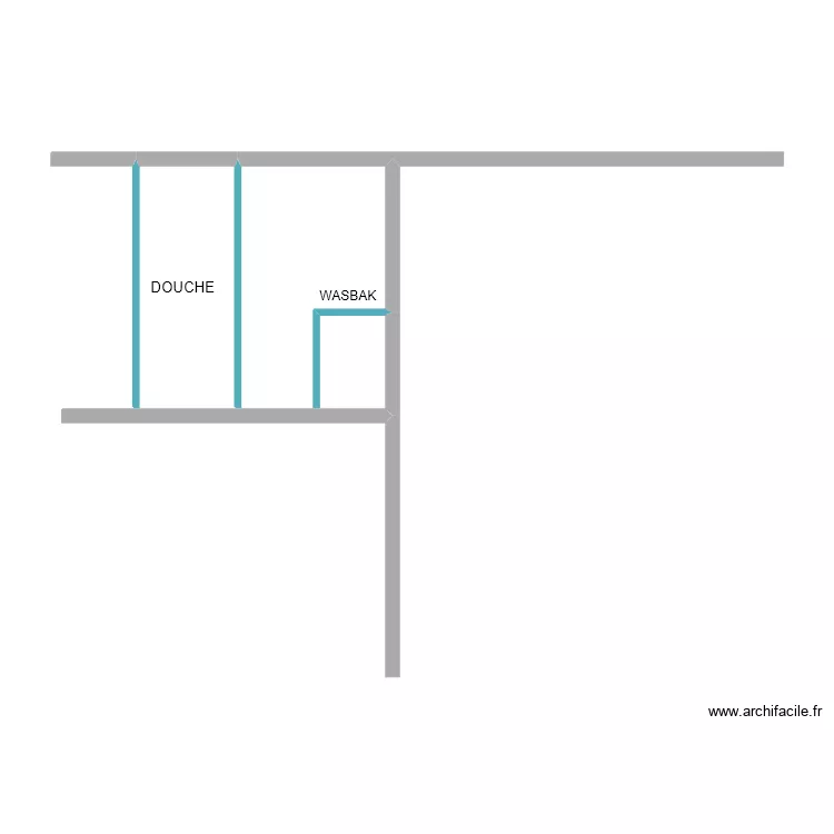 badkamer joris klein. Floor plan with 