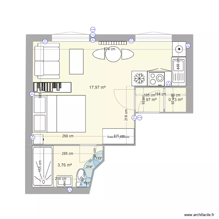 Levis alternatif. Floor plan with 