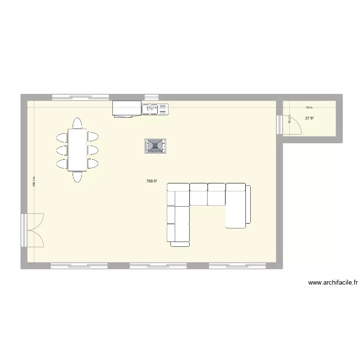 dream house. Floor plan with 