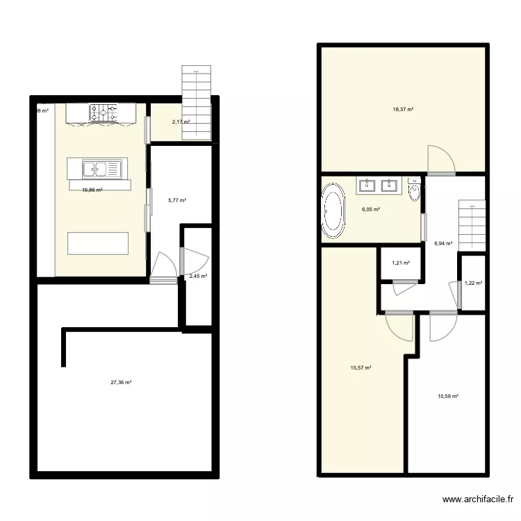 Caldy Walk - v2 - cheaper option. Floor plan with 13 and 115 m² Caldy Walk - v2 - cheaper option. Floor plan with 13 and 115 m²