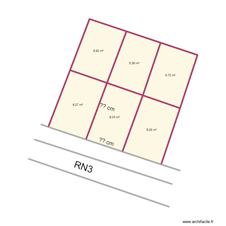 parcelle claude rumonge. Floor plan with 0 room and 0 m2
