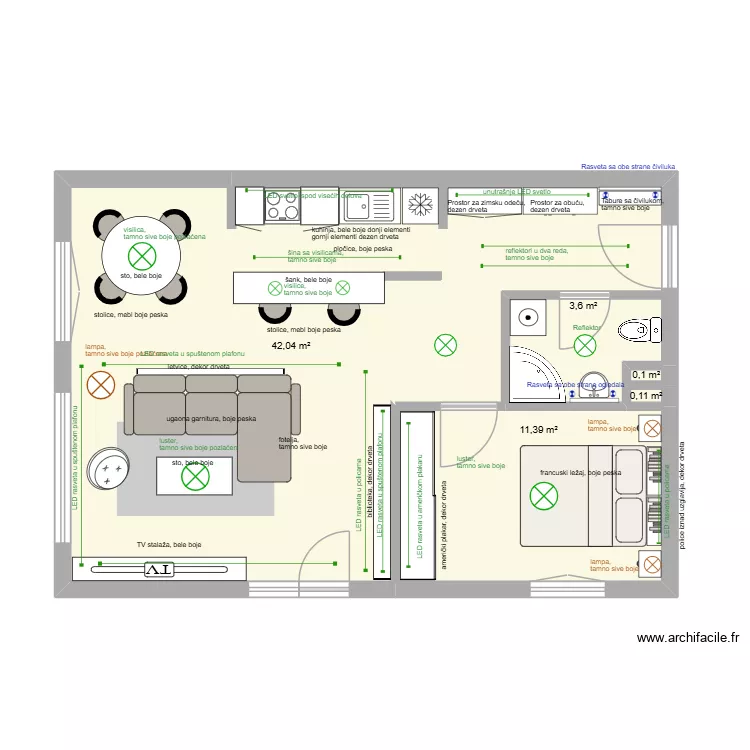 zadatak 3.1. Floor plan with 5 and 57 m² zadatak 3.1. Floor plan with 5 and 57 m²