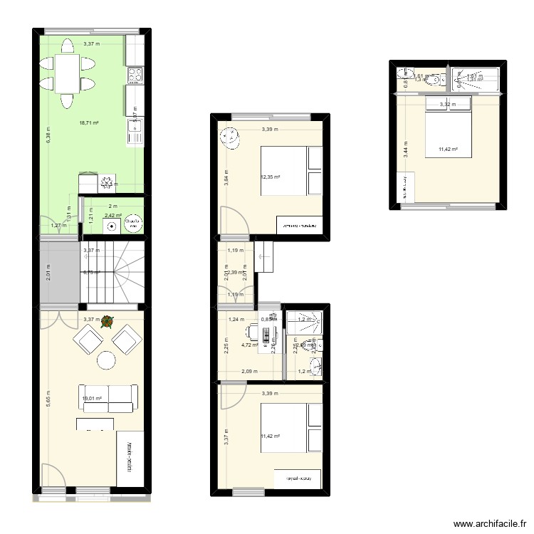 3 Ring Terrace trad. Floor plan with 0 room and 0 m2