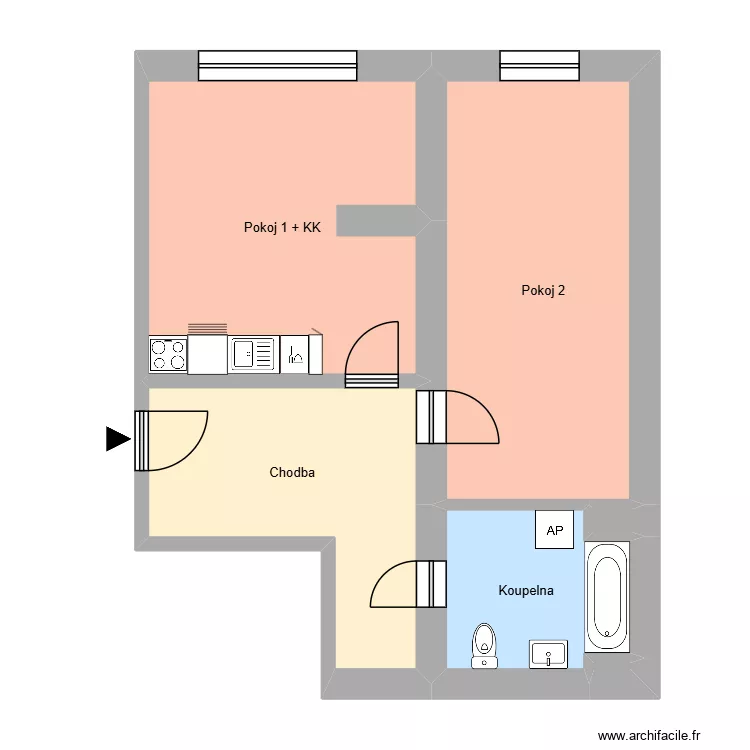 Př&iacute;vozsk&aacute; 1015, byt 17. Floor plan with 10  and 175 m²