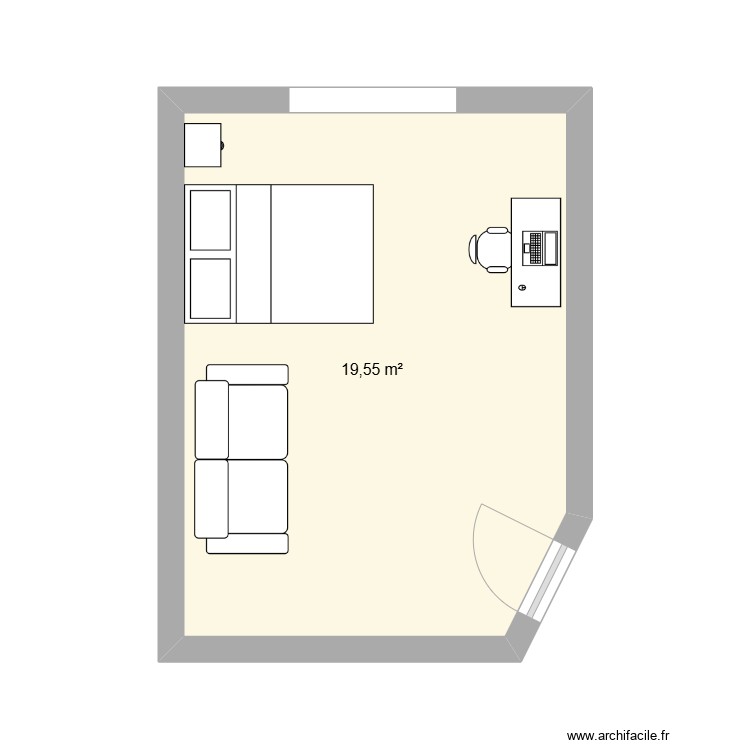 ChambreRayan. Floor plan with 0 room and 0 m2