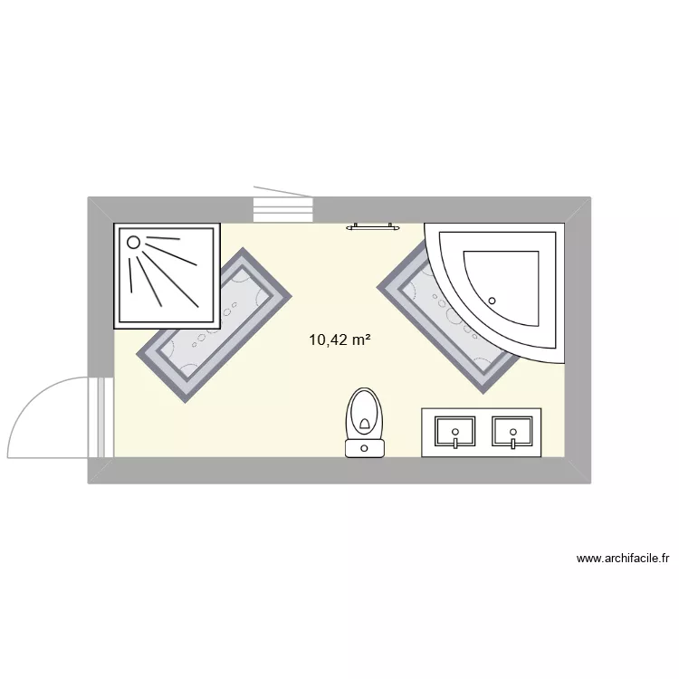abc. Floor plan with 1 room and 10 m² abc. Floor plan with 1 room and 10 m²