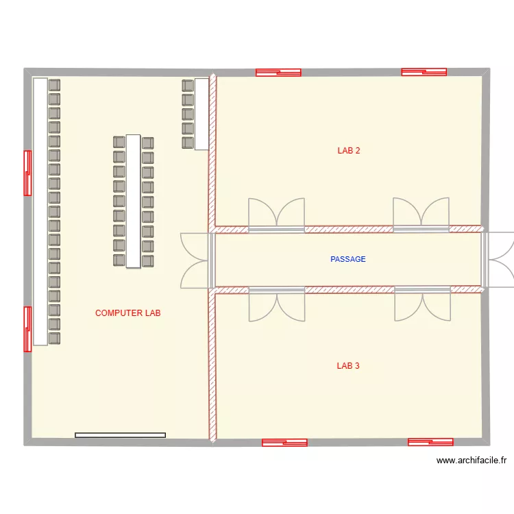 PIS Ludhiana. Floor plan with 4  and 204 m²