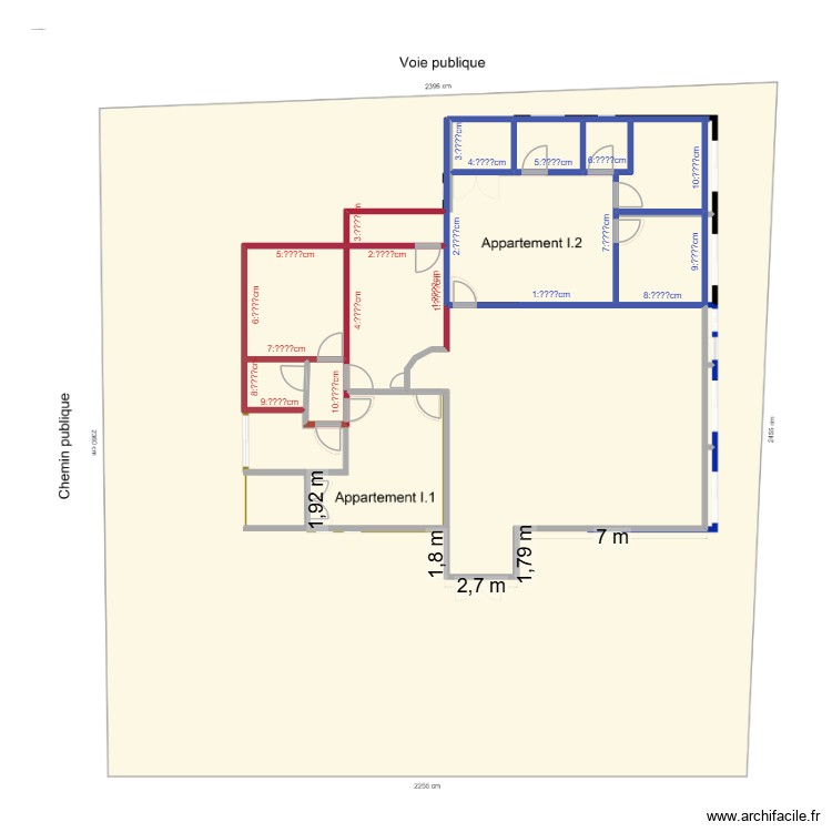 Appartement III.2. Floor plan with 0 room and 0 m2