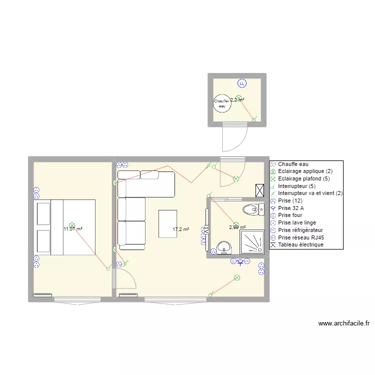 Saint Ouen. Floor plan with Saint Ouen. Floor plan with