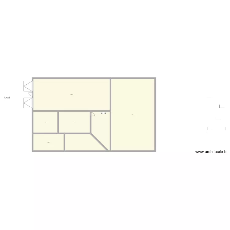maison de reve. Floor plan with 