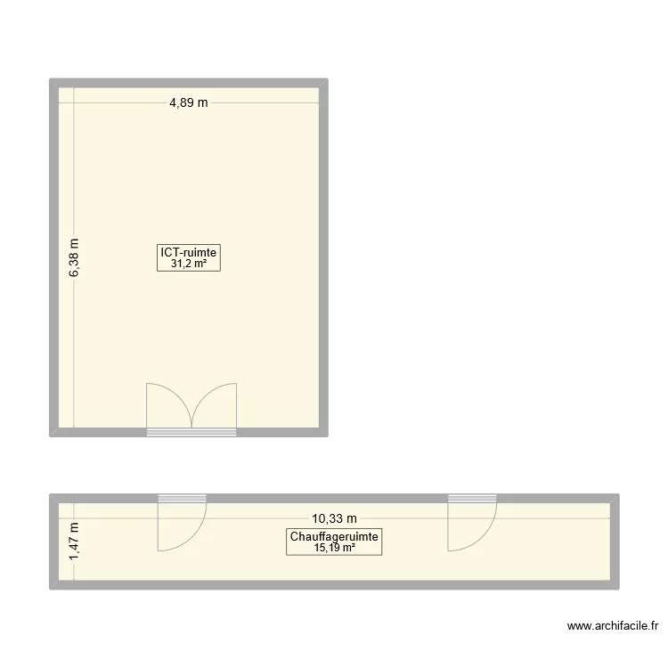Plan A. Floor plan with 