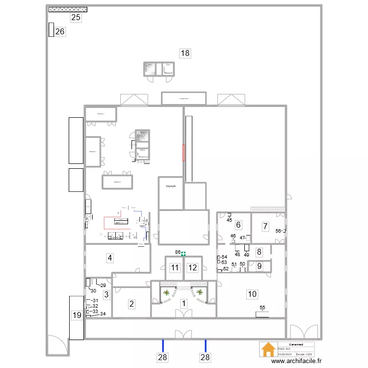 Plasma 4 - 3. Floor plan with Plasma 4 - 3. Floor plan with