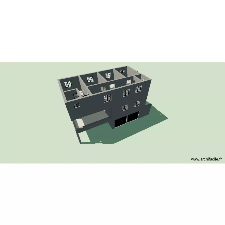 Behenjy - Garages 4. Floor plan with 9 Rooms and 150 m²