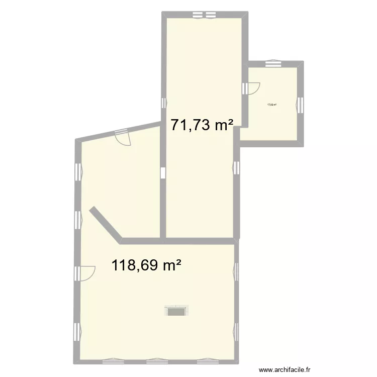 Moulin de la roche murs porteurs. Floor plan with 9 and 535 m² Moulin de la roche murs porteurs. Floor plan with 9 and 535 m²