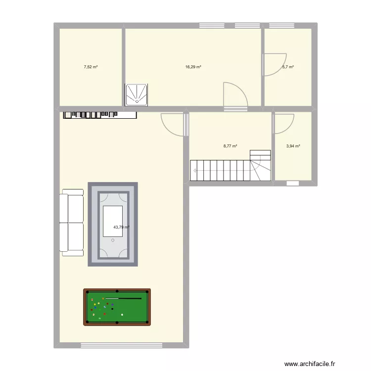 Keller Glessen. Floor plan with 6 and 86 m² Keller Glessen. Floor plan with 6 and 86 m²
