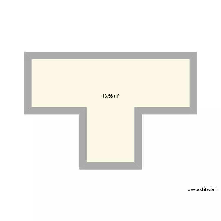 PROPA. Floor plan with 1  and 14 m²