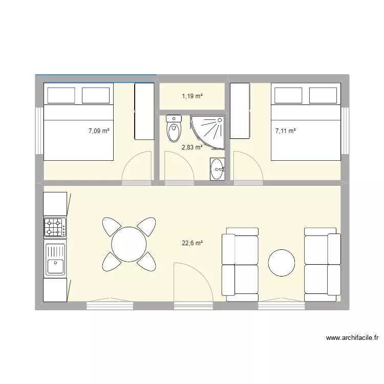 Vikend 2. Floor plan with Vikend 2. Floor plan with