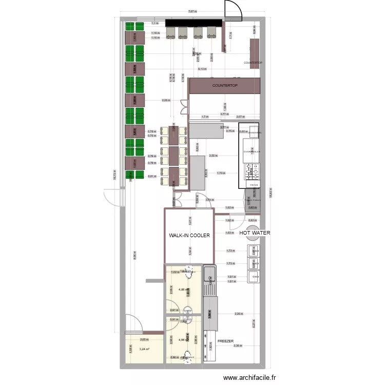 la marsa. Floor plan with 3 and 13 m² la marsa. Floor plan with 3 and 13 m²