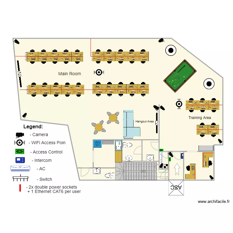 Q&A Morocco . Floor plan with 
