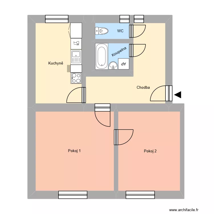 Na N&aacute;břež&iacute; 9, byt 6. Floor plan with 11  and 179 m²
