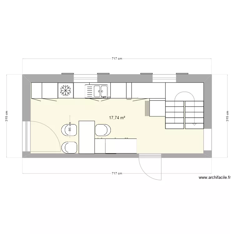 new house 3. Floor plan with 