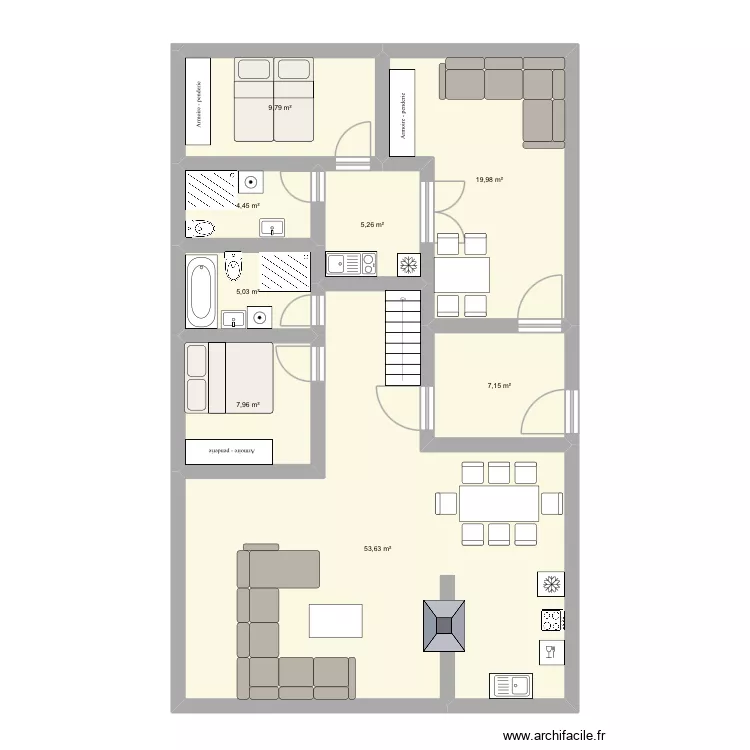 Svsb. Floor plan with 8 Rooms and 113 m² Svsb. Floor plan with 8 Rooms and 113 m²