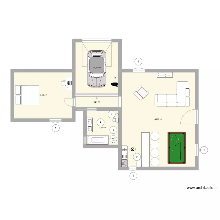 house. Floor plan with 